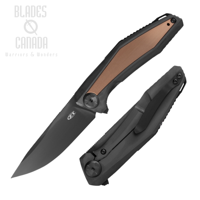 Zero Tolerance 0470S110V Flipper Framelock Knife, CPM S110V, Titanium/Copper, ZT0470S110V